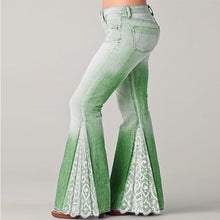 Load image into Gallery viewer, Spring Autumn New Slim Stretch Casual Women Jeans Lace Splice