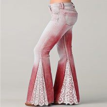 Load image into Gallery viewer, Spring Autumn New Slim Stretch Casual Women Jeans Lace Splice