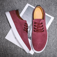 Load image into Gallery viewer, Spring Autumn Retro Wine Red High Qualtiy Men&#39;s Casual Shoes