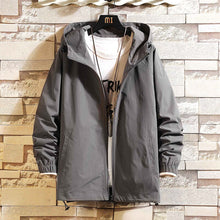 Load image into Gallery viewer, Spring Cargo Jacket Men Solid Color Outerwear Fashion Hooded