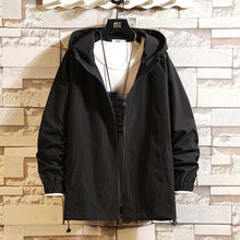 Load image into Gallery viewer, Spring Cargo Jacket Men Solid Color Outerwear Fashion Hooded