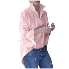 Load image into Gallery viewer, Elegant Soft Turn-down Collar Flare Blouse