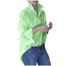 Load image into Gallery viewer, Elegant Soft Turn-down Collar Flare Blouse