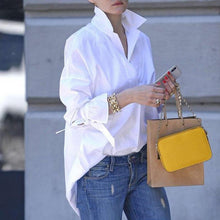 Load image into Gallery viewer, Elegant Soft Turn-down Collar Flare Blouse