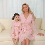 Mother Daughter Matching Dresses Family Set Sequin