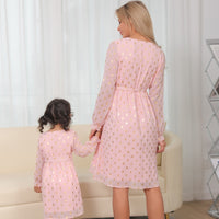 Mother Daughter Matching Dresses Family Set Sequin