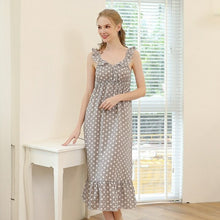 Load image into Gallery viewer, Spring Simple Solid Sweet Nightdress Summer Dress Cotton Women's