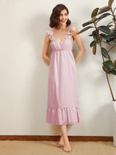 Load image into Gallery viewer, Spring Simple Solid Sweet Nightdress Summer Dress Cotton Women's