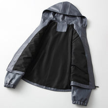 Load image into Gallery viewer, Spring Soft Leather Sheepskin Lady Hooded Casual Coat