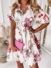 Load image into Gallery viewer, Beach Floral Print Dress