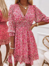 Load image into Gallery viewer, Beach Floral Print Dress