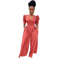 Wide Leg Summer Jumpsuit Casual