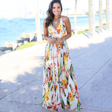Load image into Gallery viewer, Spring Summer Sexy Casual Women Long Dress High Waist V Neck Open Back