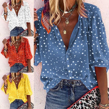 Load image into Gallery viewer, Buttoned Up Shirt Polka Dot