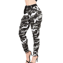 Load image into Gallery viewer, Women's Plus Size Camo Jogger Cargo Pants High Waist Slim