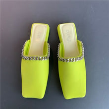 Load image into Gallery viewer, Spring Women's Pumps Low Heels Dress Shoes Square Toe Slip On Chunky
