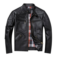 Spring and Autumn  Motorcycle Jacket Men Genuine