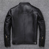 Spring and Autumn  Motorcycle Jacket Men Genuine