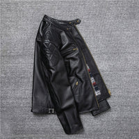 Spring and Autumn  Motorcycle Jacket Men Genuine