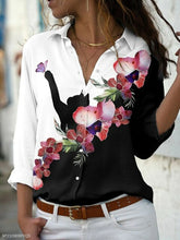 Load image into Gallery viewer, Loose Long-sleeved Shirt