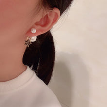 Load image into Gallery viewer, Star Love Earrings Asymmetrical Retro Distressed Bronze Sweet Double