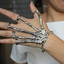 Load image into Gallery viewer, Steam Punk Bracelet For Men Gothic Hand Skull Skeleton Elasticity