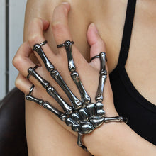 Load image into Gallery viewer, Steam Punk Bracelet For Men Gothic Hand Skull Skeleton Elasticity