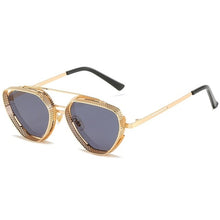 Load image into Gallery viewer, Steampunk Sunglasses New Retro Men Ladies Metal Hollow Frame Fashion