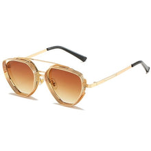 Load image into Gallery viewer, Steampunk Sunglasses New Retro Men Ladies Metal Hollow Frame Fashion