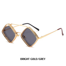 Load image into Gallery viewer, Steampunk Sunglasses New Retro Men Ladies Metal Hollow Frame Fashion