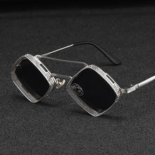 Load image into Gallery viewer, Steampunk Sunglasses New Retro Men Ladies Metal Hollow Frame Fashion