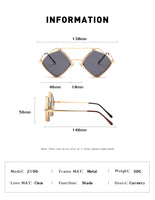 Steampunk Sunglasses New Retro Men Ladies Metal Hollow Frame Fashion