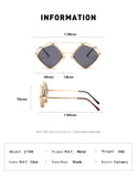 Steampunk Sunglasses New Retro Men Ladies Metal Hollow Frame Fashion