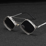 Steampunk Sunglasses New Retro Men Ladies Metal Hollow Frame Fashion