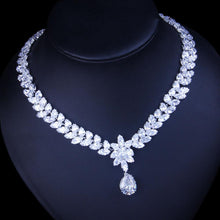 Load image into Gallery viewer, StoneFans Dubai Cubic Zirconia Bridal Jewelry Set for Women Wedding