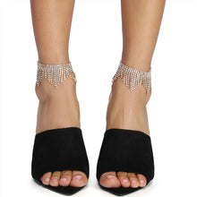 Load image into Gallery viewer, 2 Pcs/ Set Tassel Rhinestone Anklet Chain Jewelry for Women