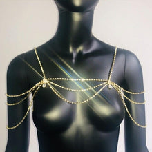 Load image into Gallery viewer, Stonefans Bridal Rhinestone Shoulder Necklace Wedding Jewlery for