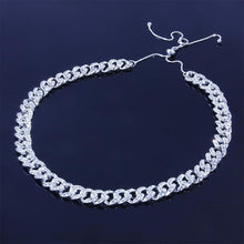 Load image into Gallery viewer, Stonefans Gold Iced Out Cuban Chain Necklace Bling Hip Hop Adjustable