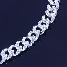 Load image into Gallery viewer, Stonefans Gold Iced Out Cuban Chain Necklace Bling Hip Hop Adjustable