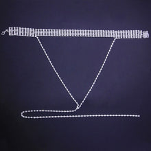 Load image into Gallery viewer, Stonefans NEW Sparkly Rhinestone Multi row Choker Collar Chunky - Sophornlilly