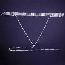 Load image into Gallery viewer, Stonefans NEW Sparkly Rhinestone Multi row Choker Collar Chunky - Sophornlilly