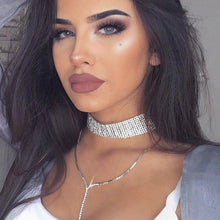 Load image into Gallery viewer, Stonefans NEW Sparkly Rhinestone Multi row Choker Collar Chunky - Sophornlilly