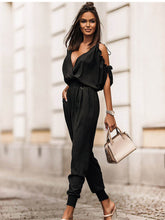 Load image into Gallery viewer, Jumpsuit Fashion Casual V neck Sexy Off Shoulder