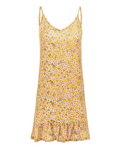 Load image into Gallery viewer, Summer Boho Floral Dress Backless Spaghetti Strap