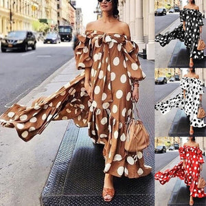 Summer Dress NEW For Women Fashion Plus Size 2XL Polka Dot