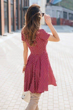 Load image into Gallery viewer, Summer Dress Femme Robes Women's Clothing Polka Dot Print A Line - Sophornlilly