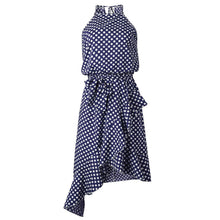 Load image into Gallery viewer, Summer Dress For Women Polka Dot Lace Irregular Sleeveless Woman Boho