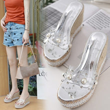 Load image into Gallery viewer, Summer Fashion Platform Muffin Thick Bottom Open Toe Pearl Super High - Sophornlilly
