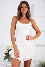 Load image into Gallery viewer, Summer Fashion Printed Halter High Waist Dress With Flounces A line - Sophornlilly