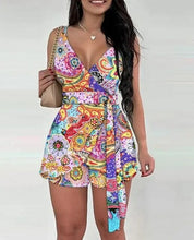 Load image into Gallery viewer, Fashion Printed Short Jumpsuit